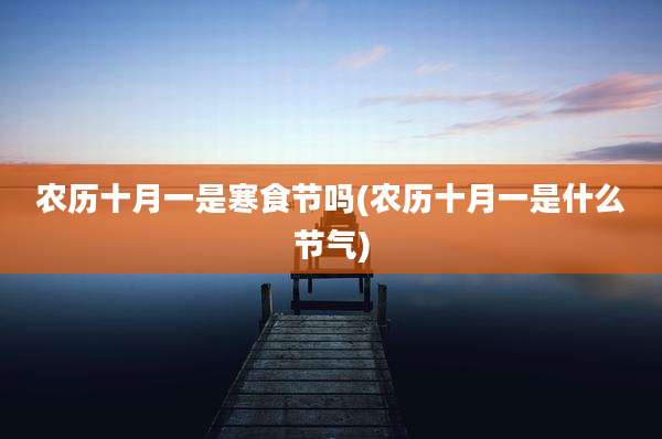 农历十月一是寒食节吗(农历十月一是什么节气)