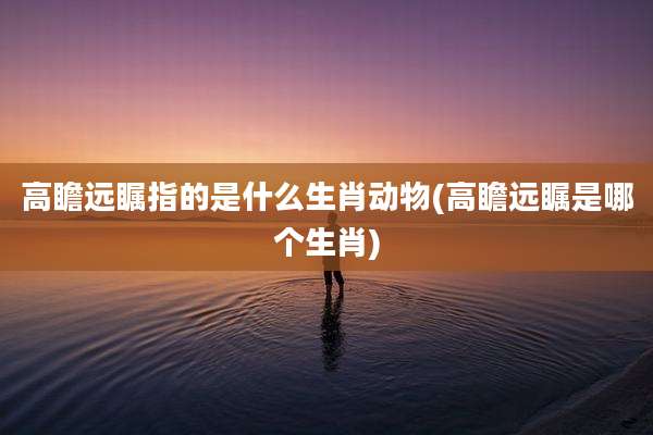 高瞻远瞩指的是什么生肖动物(高瞻远瞩是哪个生肖)