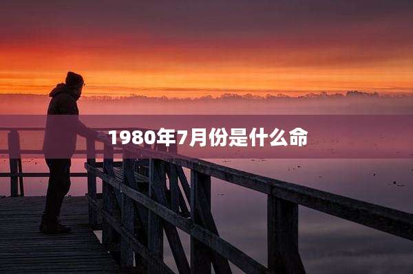 1980年7月份是什么命
