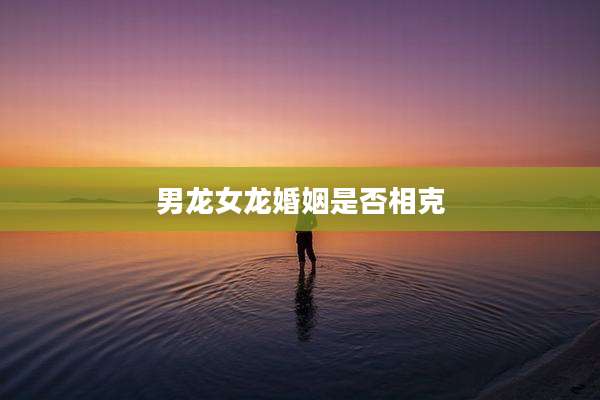 男龙女龙婚姻是否相克
