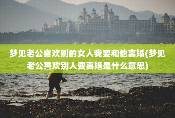 梦见老公喜欢别的女人我要和他离婚(梦见老公喜欢别人要离婚是什么意思)