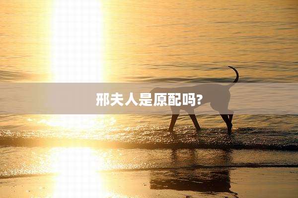 邢夫人是原配吗?