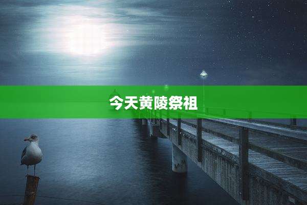 今天黄陵祭祖