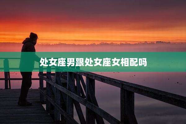 处女座男跟处女座女相配吗