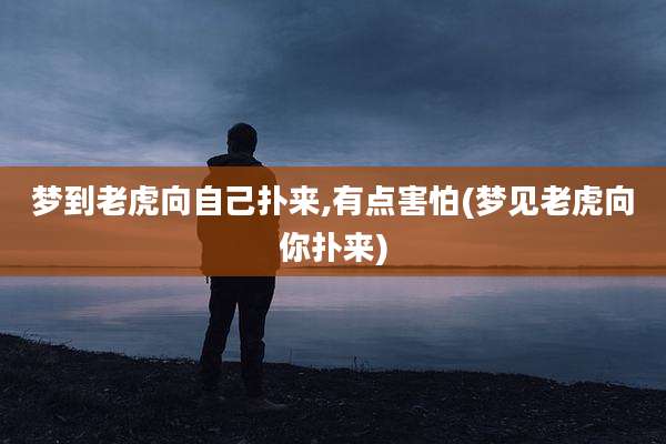 梦到老虎向自己扑来,有点害怕(梦见老虎向你扑来)