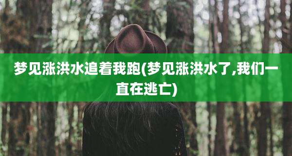 梦见涨洪水追着我跑(梦见涨洪水了,我们一直在逃亡)