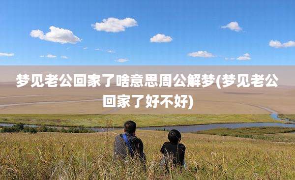 梦见老公回家了啥意思周公解梦(梦见老公回家了好不好)