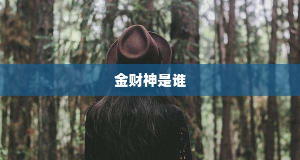 金财神是谁