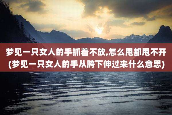 梦见一只女人的手抓着不放,怎么甩都甩不开(梦见一只女人的手从胯下伸过来什么意思)