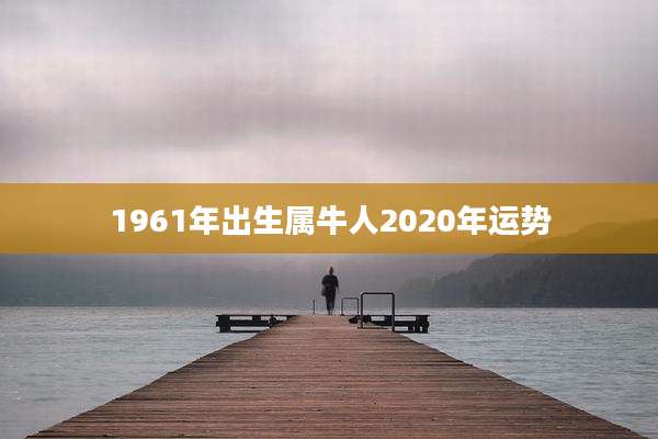 1961年出生属牛人2020年运势