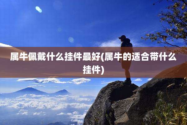 属牛佩戴什么挂件最好(属牛的适合带什么挂件)