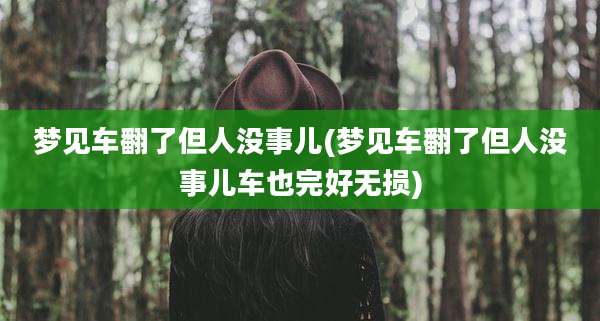 梦见车翻了但人没事儿(梦见车翻了但人没事儿车也完好无损)