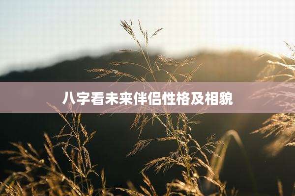 八字看未来伴侣性格及相貌