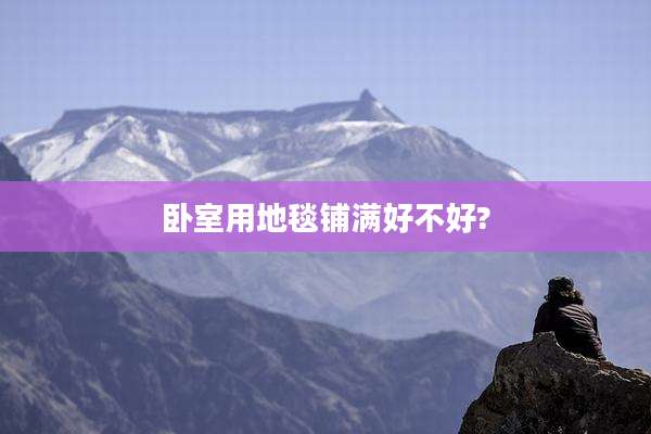 卧室用地毯铺满好不好?