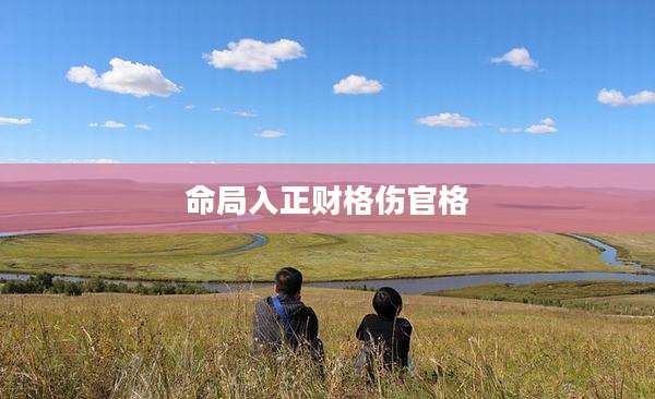 命局入正财格伤官格