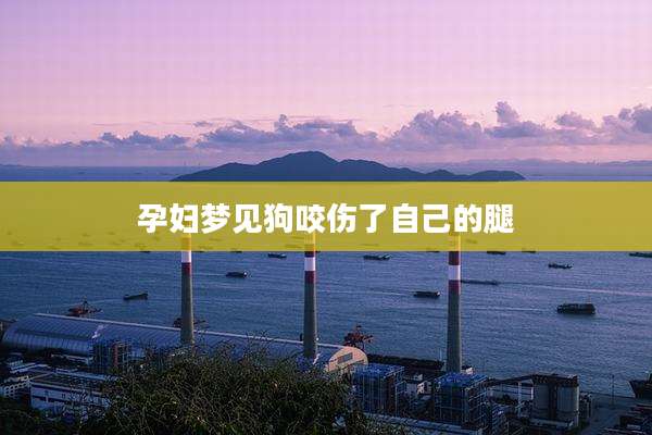 孕妇梦见狗咬伤了自己的腿
