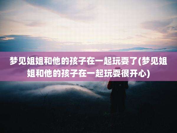 梦见姐姐和他的孩子在一起玩耍了(梦见姐姐和他的孩子在一起玩耍很开心)