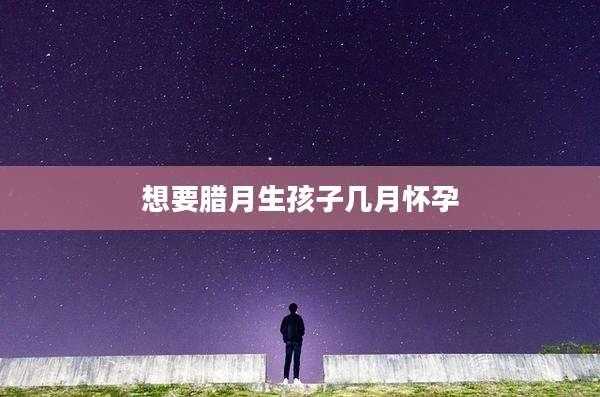 想要腊月生孩子几月怀孕