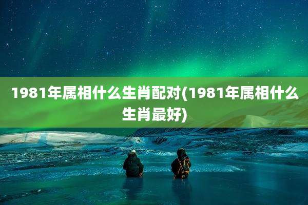 1981年属相什么生肖配对(1981年属相什么生肖最好)