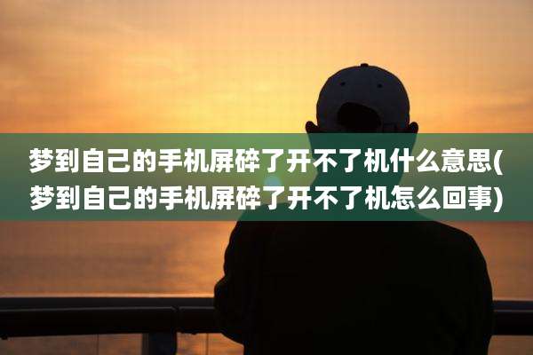 梦到自己的手机屏碎了开不了机什么意思(梦到自己的手机屏碎了开不了机怎么回事)