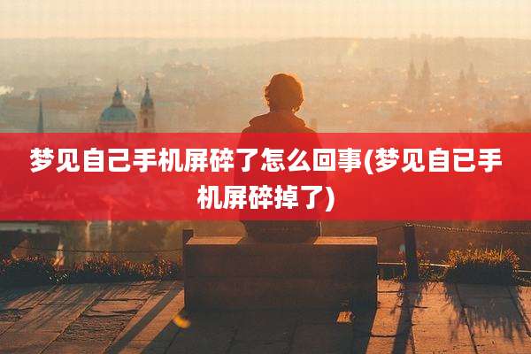 梦见自己手机屏碎了怎么回事(梦见自已手机屏碎掉了)