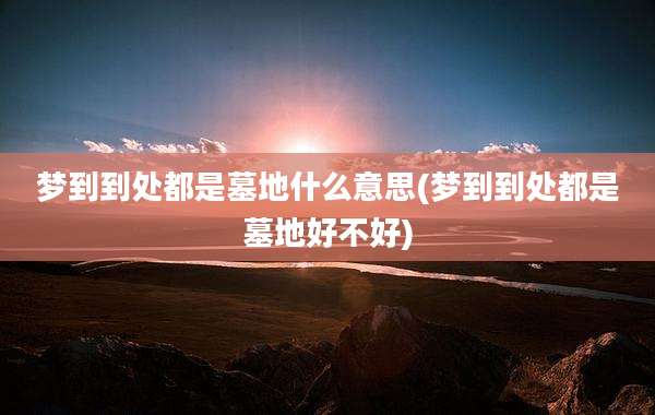 梦到到处都是墓地什么意思(梦到到处都是墓地好不好)