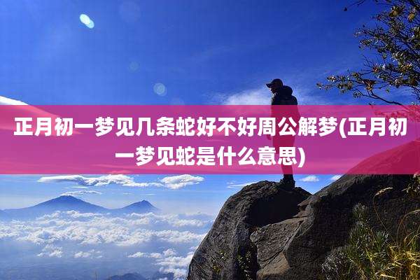 正月初一梦见几条蛇好不好周公解梦(正月初一梦见蛇是什么意思)