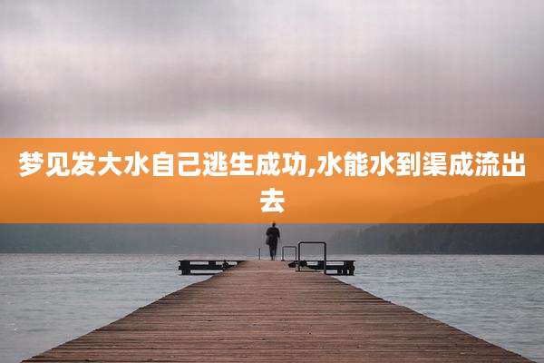 梦见发大水自己逃生成功,水能水到渠成流出去