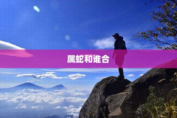 属蛇和谁合