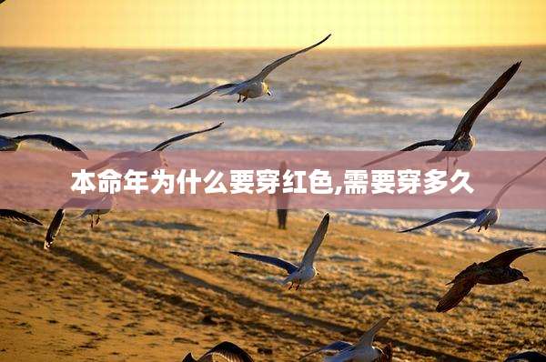 本命年为什么要穿红色,需要穿多久