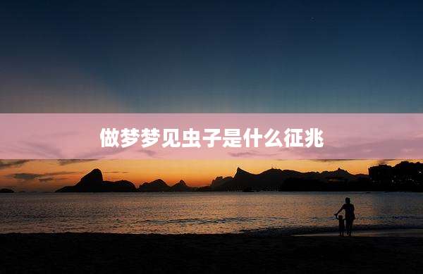 做梦梦见虫子是什么征兆