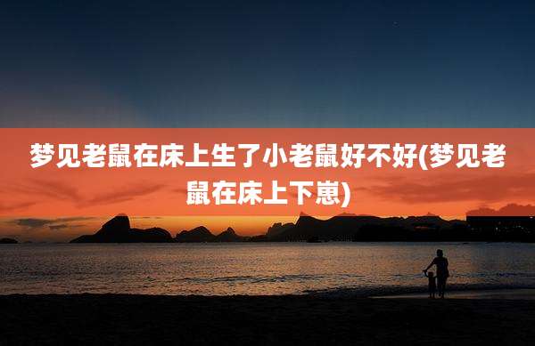 梦见老鼠在床上生了小老鼠好不好(梦见老鼠在床上下崽)