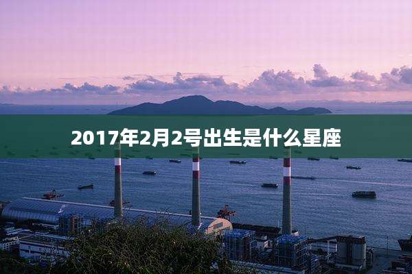 2017年2月2号出生是什么星座