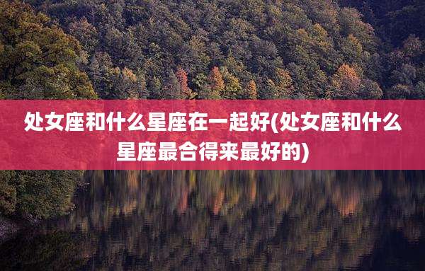 处女座和什么星座在一起好(处女座和什么星座最合得来最好的)