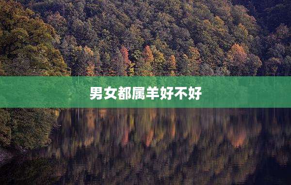 男女都属羊好不好