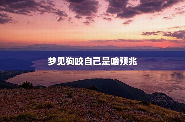 梦见狗咬自己是啥预兆