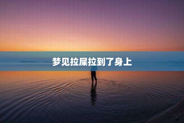 梦见拉屎拉到了身上