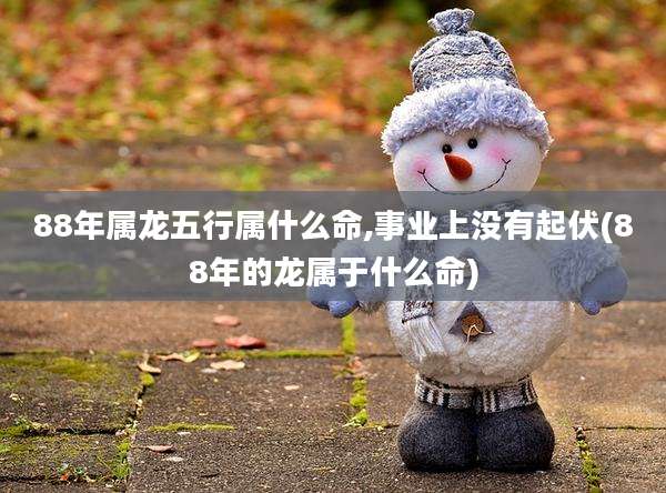 88年属龙五行属什么命,事业上没有起伏(88年的龙属于什么命)