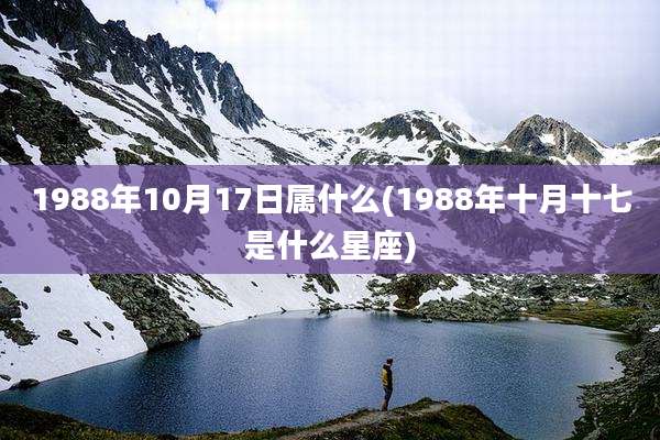 1988年10月17日属什么(1988年十月十七是什么星座)