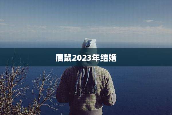 属鼠2023年结婚