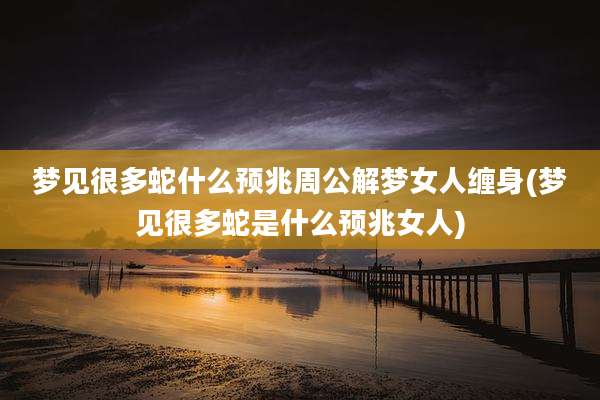 梦见很多蛇什么预兆周公解梦女人缠身(梦见很多蛇是什么预兆女人)
