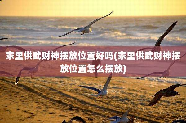 家里供武财神摆放位置好吗(家里供武财神摆放位置怎么摆放)