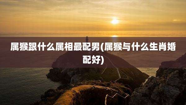 属猴跟什么属相最配男(属猴与什么生肖婚配好)
