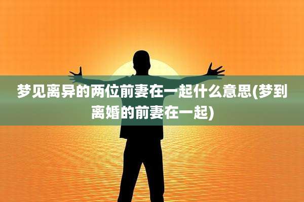 梦见离异的两位前妻在一起什么意思(梦到离婚的前妻在一起)