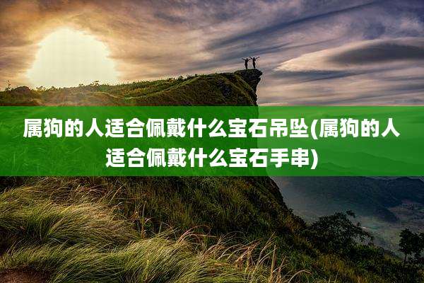 属狗的人适合佩戴什么宝石吊坠(属狗的人适合佩戴什么宝石手串)