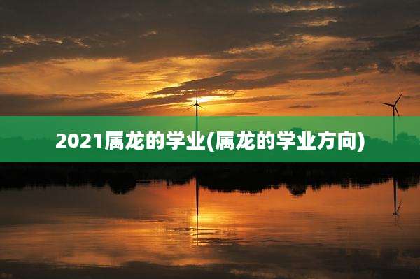 2021属龙的学业(属龙的学业方向)