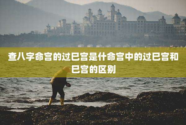 查八字命宫的过巳宫是什命宫中的过巳宫和巳宫的区别