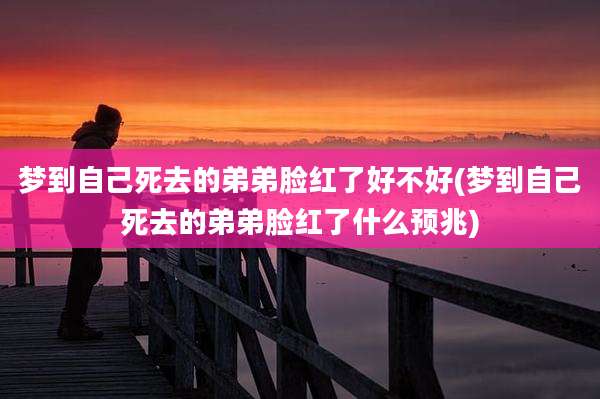 梦到自己死去的弟弟脸红了好不好(梦到自己死去的弟弟脸红了什么预兆)