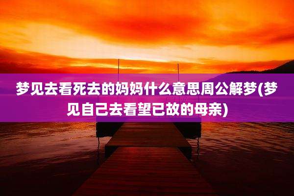 梦见去看死去的妈妈什么意思周公解梦(梦见自己去看望已故的母亲)