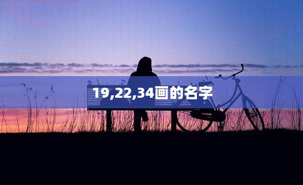 19,22,34画的名字
